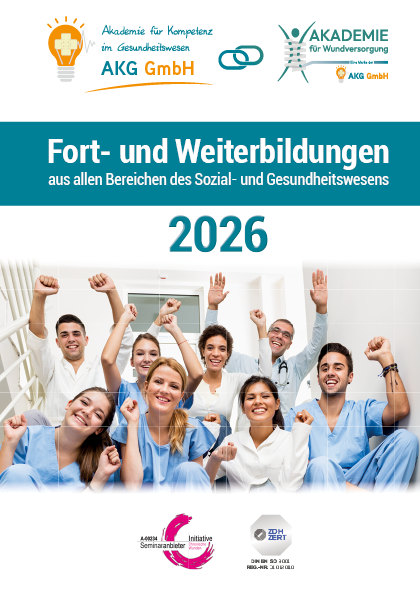Broschüre Fort- und Weiterbildungsangebote 2023 der AKG GmbH