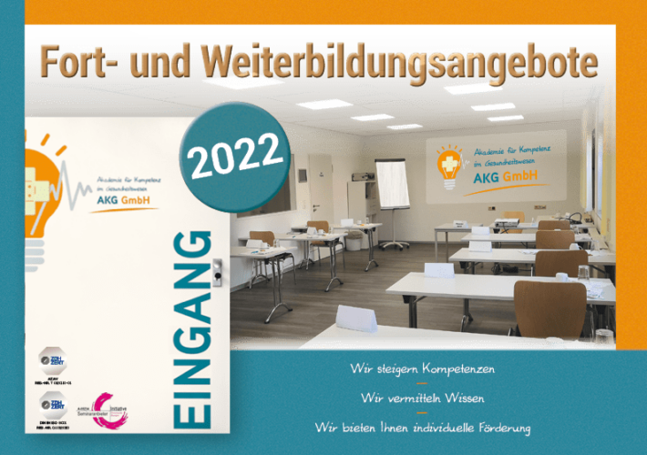 Broschüre Fort- und Weiterbildungsangebote 2022 der AKG GmbH
